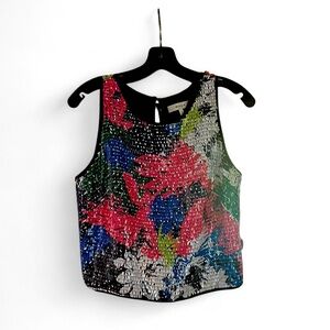 Milly Multicolor Sequin Tank Top